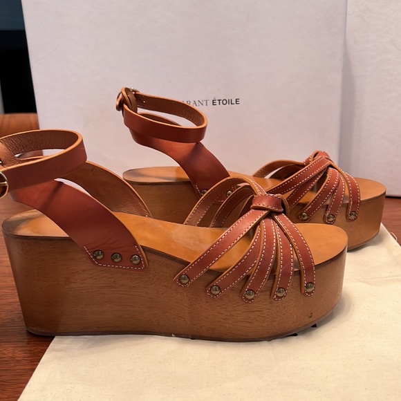 Isabel Marant platform leather wedges - Picture 5 of 9